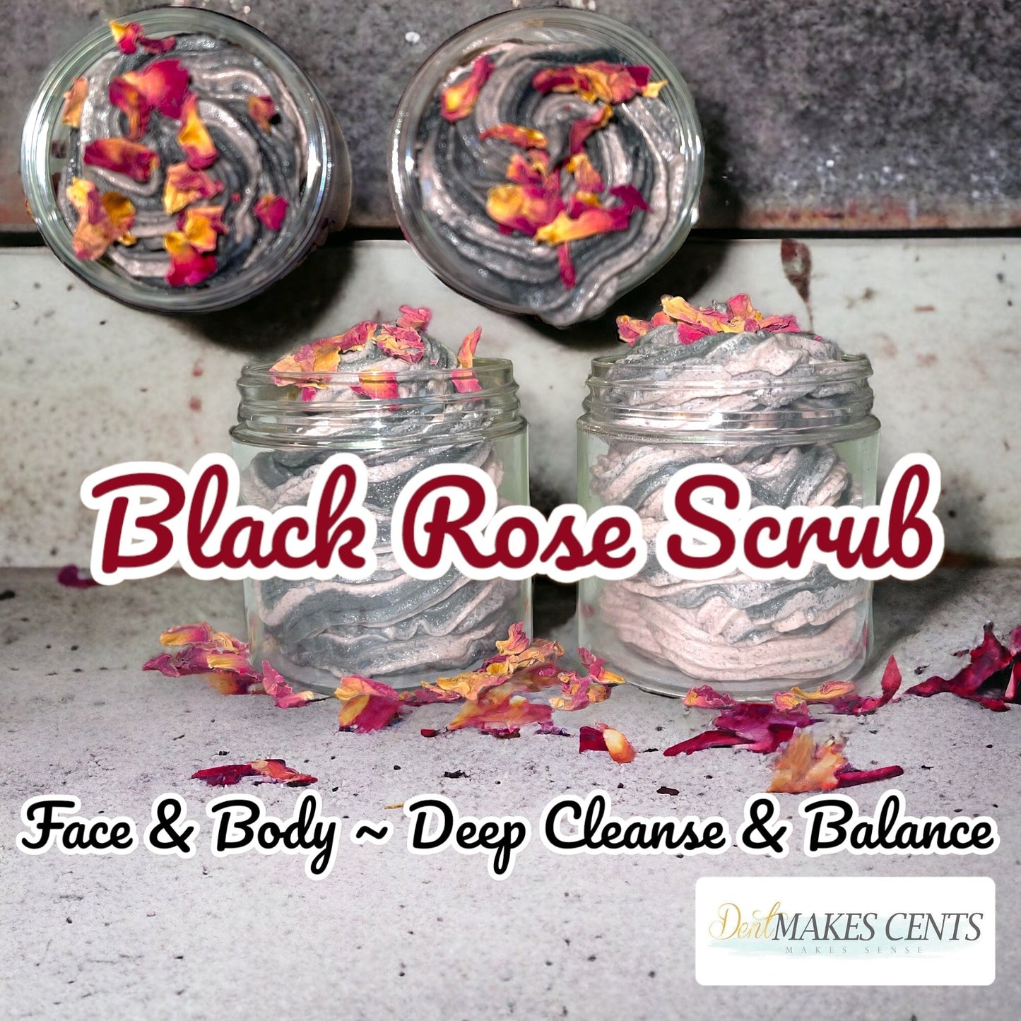 BLACK ROSE SCRUB – FACE & BODY – DEEP CLEANSE & BALANCE