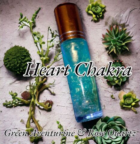 Gemstone Roll-on Essential Oil Blends - Chakra Balance - Infused with Reiki Energy