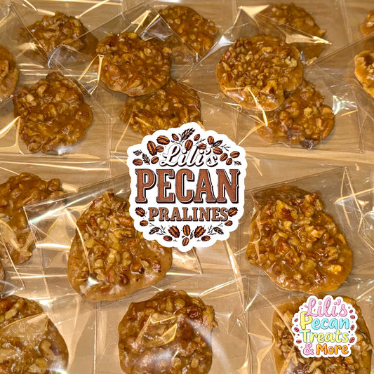 LILI'S PECAN PRALINES  – Classic Southern Treat, Buttery & Irresistible (Packs of 10-25)