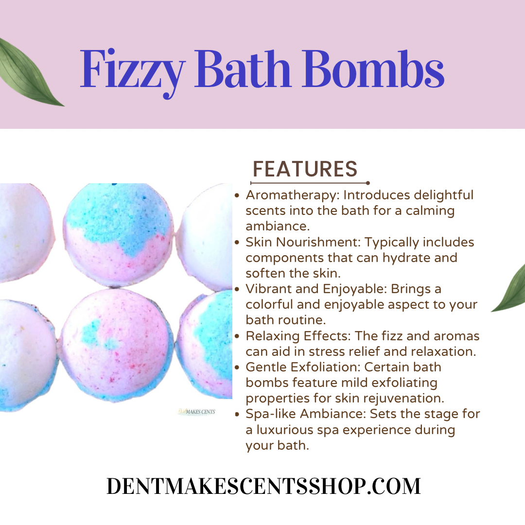 FIZZY BATH BOMBS (10 PACK)