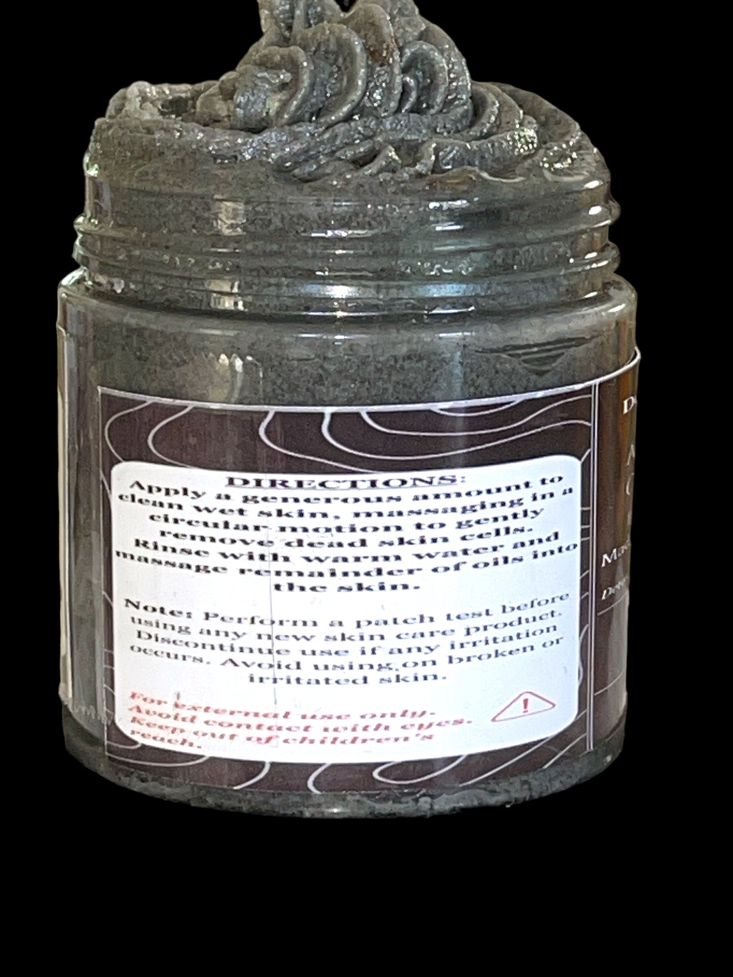 ACTIVATED CHARCOAL SCRUB - DETOX - MOISTURIZE - DEEP CLEANSE