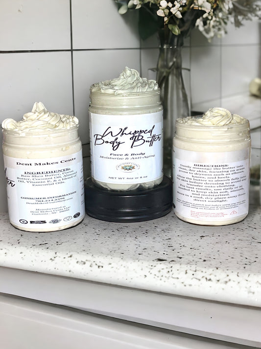 WHIPPED BODY BUTTER - FACE & BODY - MOISTURIZER & ANTI-AGING