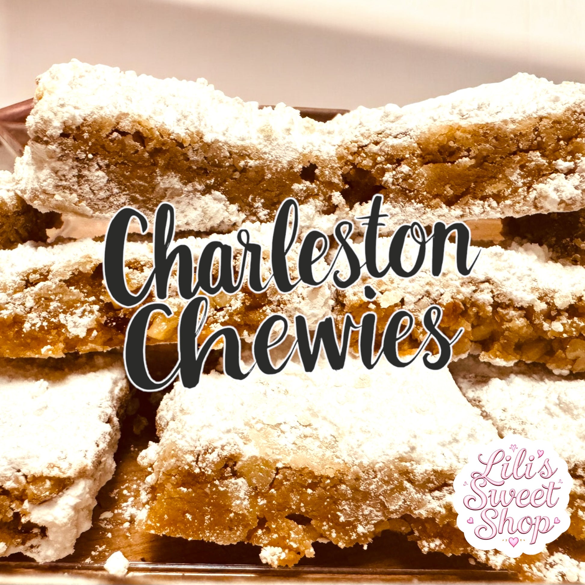 "Authentic Gullah Geechee Charleston Chewies with a soft, chewy texture."